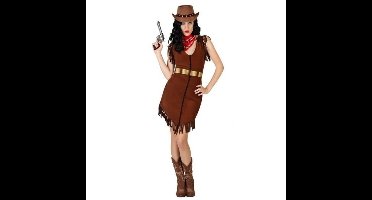 Cowgirl/Western verkleed jurkje met franjes voor dames
