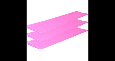 Crepe papier platte vellen - 3x - roze - 250 x 50 cm - Knutselen met papier - Knutselspullen