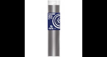 Crepe papier platte vellen - zilver - 250 x 50 cm - Knutselen met papier - Knutselspullen