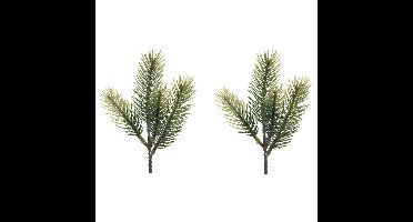 Decoris dennentakjes - groen - 23 cm - kerstversiering - kersttakjes - kerstdecoratie