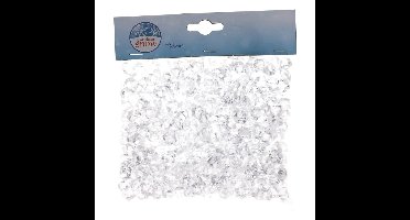 Decoris ijsblokjes - transparant - kunststof - 1 cm - 200 gram - decoratie - winter themafeest