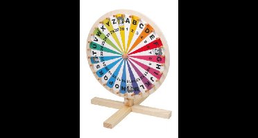 Draairad van hout 34 cm