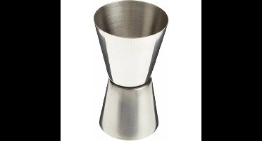 Drank/cocktail barmaatje - maatbeker - jigger maatschenker - RVS - 20/40ml