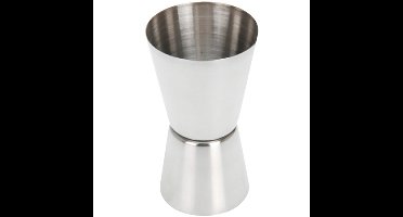 Drank / cocktail maatbeker / bar maatje / jigger maatschenker - RVS - 15/30 ml