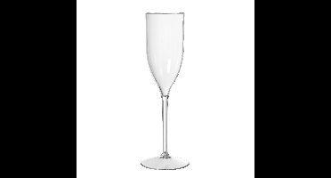 Duni Champagneglas Elegance - onbreekbaar kunststof - 130 ml - vaatwasser bestendig