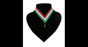 Fan medaille lint rood, wit en groen