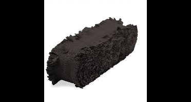 Folat Feest/verjaardag versiering - crepe slingers - zwart - 24 mtr - papier - feestartikelen