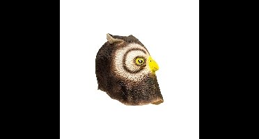 Funny Fashion Dierenmasker uil - van latex - volwassenen - carnaval