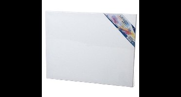 Gerimport Schilderdoek - 50 x 40 cm - blanco canvas - rechthoekig - houten frame