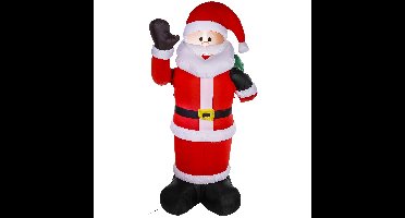 Grote opblaasbare kerstman - 180 cm - met beweging en verlichting - kerstdecoratie