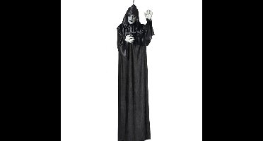 Halloween/horror thema hang decoratie Geest/spook Priester - met LED licht - enge/griezelige pop - 1