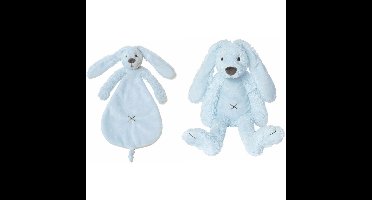 Happy Horse Richie konijn licht blauw knuffeldoekje en knuffel