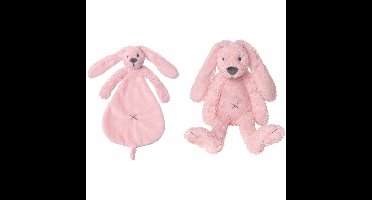 Happy Horse Richie konijn roze knuffeldoekje en knuffel