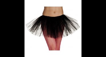 Heksen verkleedaccessoire tutu rok zwart voor dames