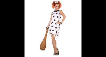 Holbewoonster Wilma kostuum - dames - verkleedkleding - cavewoman jurk