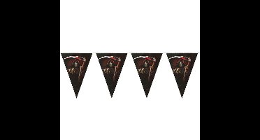 Horror/halloween thema vlaggenlijn feestslinger - magere Hein - plastic - 250 cm