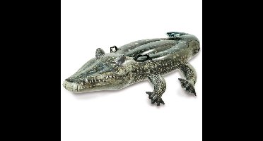 Intex Opblaasbare krokodil - groen - met handvatten - 170 cm - Opblaaskrokodil - realistische print