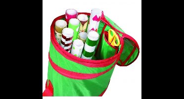 Kerst inpakpapier/cadeaupapier opbergtas