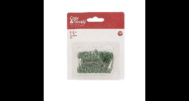 Kerstbalhaakjes - 100x - groen - 4 cm - kerstballen?ophangen - kerstversiering