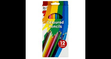 Kleurpotloden - 12x stuks - kleuren - tekenen - potloden