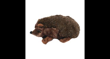 Knuffeldier Egel - zachte pluche stof - bruin - kwaliteit knuffels - 17 cm