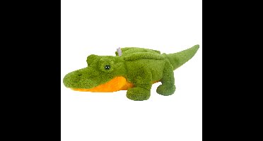 Knuffeldier Krokodil - zachte pluche stof - fluffy knuffels - groen - 62 cm