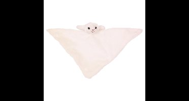 Knuffeldier Schaap - zachte pluche stof - tuttel/knuffeldoekje - wit - 45 cm
