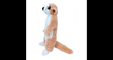 Knuffeldier Stokstaartje - zachte pluche stof - beige - premium kwaliteit knuffels - 20 cm