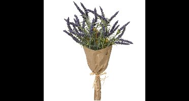Kunstbloemen boeket lavendel - paars - 15 x 39 cm
