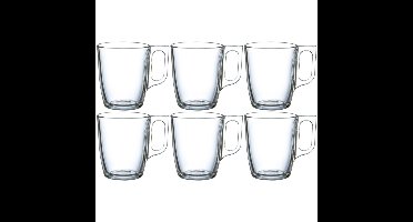 Luminarc Theeglazen / koffieglazen - 6x stuks - glas - 250 ml