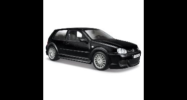 Maisto Modelauto - Volkswagen Golf 4 - zwart - 17 x 9 cm - speelgoedauto