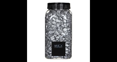 Mica Decorations decoratie steentjes - zilver - 650ml - hobby steentjes