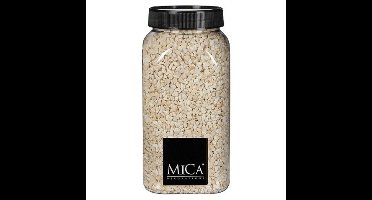 Mica Decorations decoratie stenen/granulaat - 650ml - creme - hobby steentjes