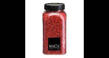 Mica Decorations decoratie stenen/granulaat - 650ml - rood - hobby steentjes