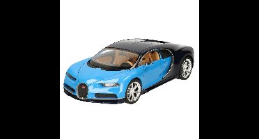 Modelauto/speelgoedauto Bugatti Chiron 2017 blauw schaal 1:24/19 x 8 x 5 cm