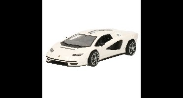 Modelauto/speelgoedauto Lamborghini Countach LPI 800-4 - wit - 11 cm - schaal 1:43