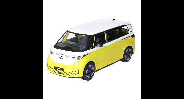 Modelauto/speelgoedauto Volkswagen ID - Buzz 2023 - geel - 20 cm - schaal 1:24