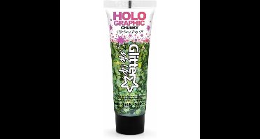Paintglow Chunky Glittergel voor lichaam en gezicht - groen - 12 ml