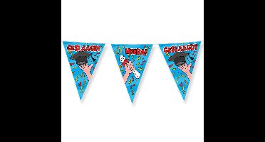 Paperdreams Vlaggenlijn - geslaagd/afstudeer feest- 10 m - diverse kleuren - folie