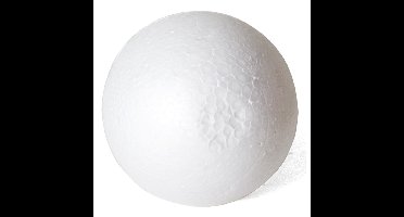 Piepschuim bal/bol - D10 cm - wit - DIY hobby/decoratie bal