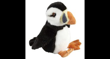 Pluche knuffel dier Papegaaiduiker vogel - 18 cm - Speelgoed knuffels zeevogels