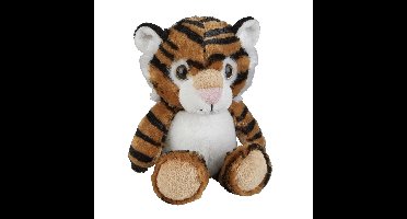 Pluche knuffel dieren Tijger 18 cm