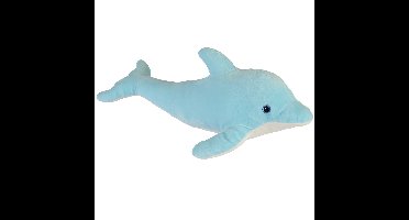 Pluche knuffel Dolfijn - 33 cm - zeedieren - knuffeldier - speelgoed - voor kinderen - zoogdieren