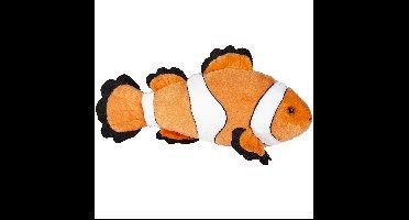 Pluche knuffel zeedieren Clownsvis Nemo - oranje/wit - 40 cm