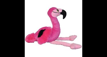 Pluche speelgoed knuffeldier Flamingo van 24 cm