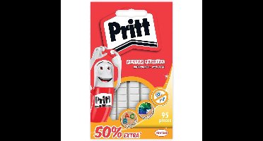 Pritt plak gummetjes - 95x - kneedgummen - 39 gr - kneed lijm
