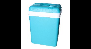 Promotion koelbox - 15 liter - kunststof - blauw - 30 x 22 x 39 cm