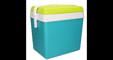 Promotion koelbox - 24 liter - kunststof - blauw - 36 x 27 x 40