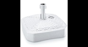 Prosperplast Parasolvoet - vierkant - rotan - wit - 12L