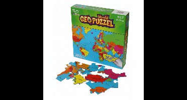 Puzzel - Wereld - Aarde - Geografie - 68stukjes - voor kinderen